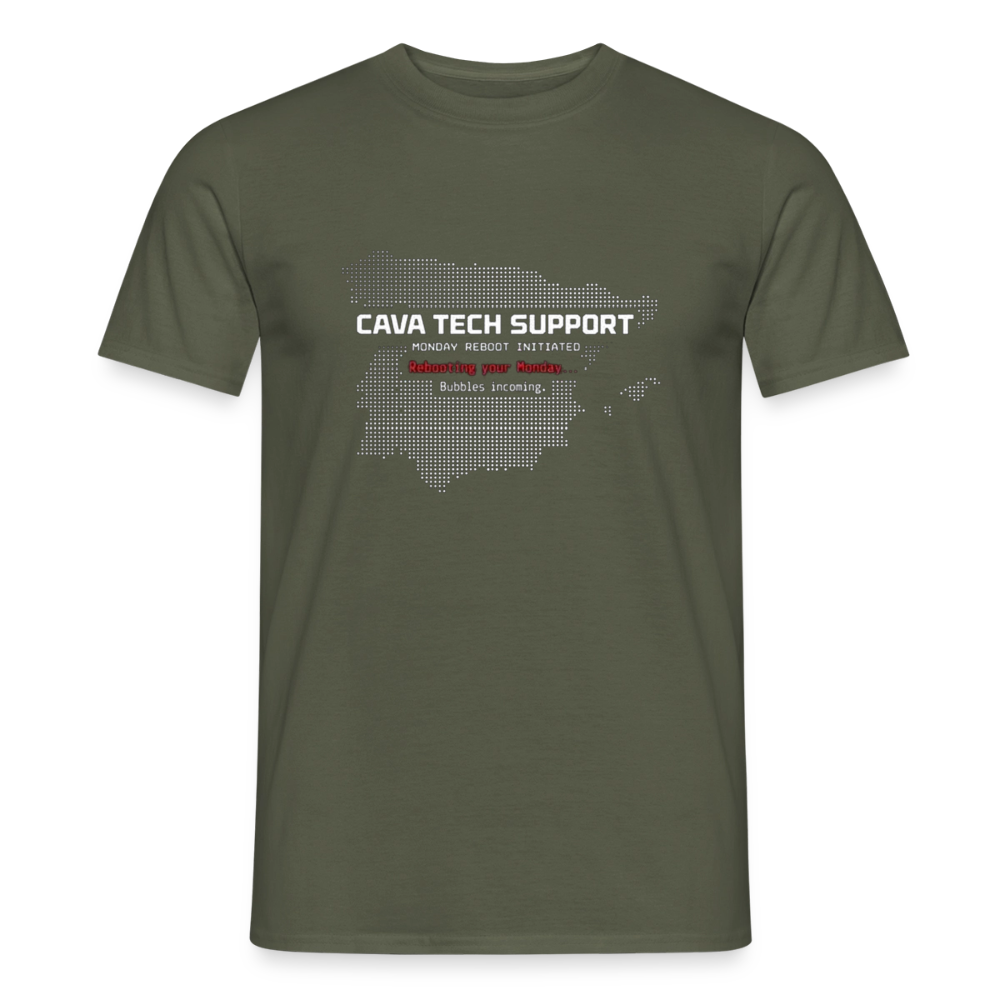 Cava Tech Support Herre-T-shirt - armygrøn
