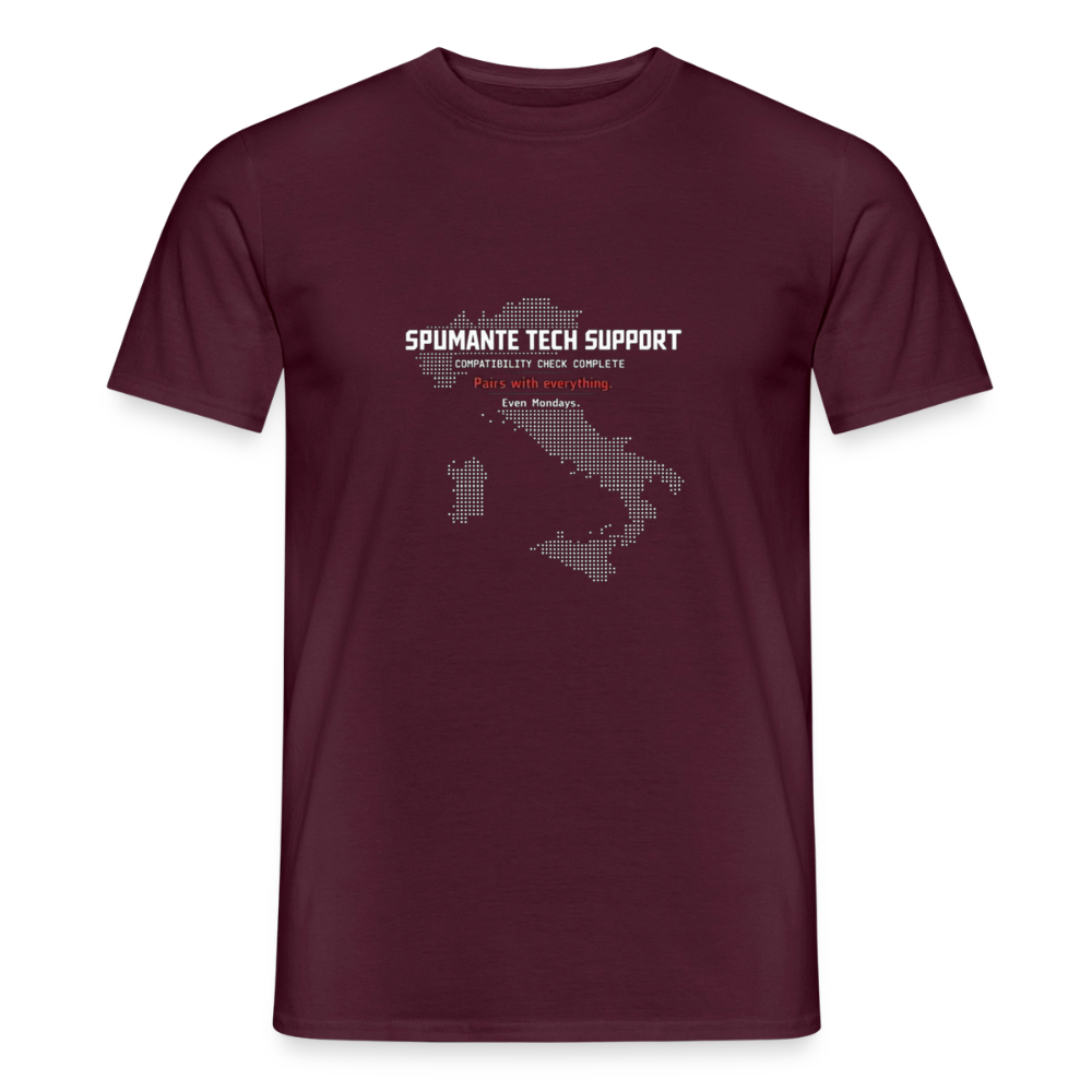 Spumante Tech Support Herre-T-shirt - teglrød