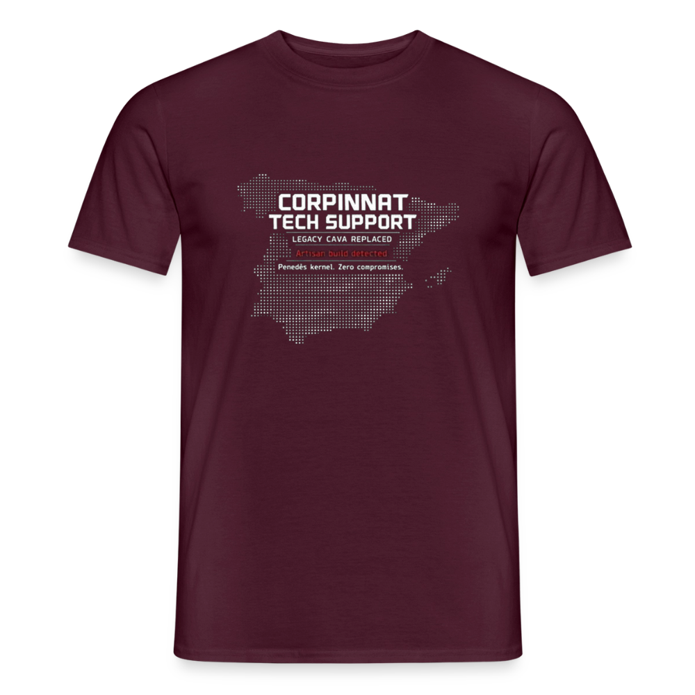 Corpinnat Tech Support Herre-T-shirt - teglrød