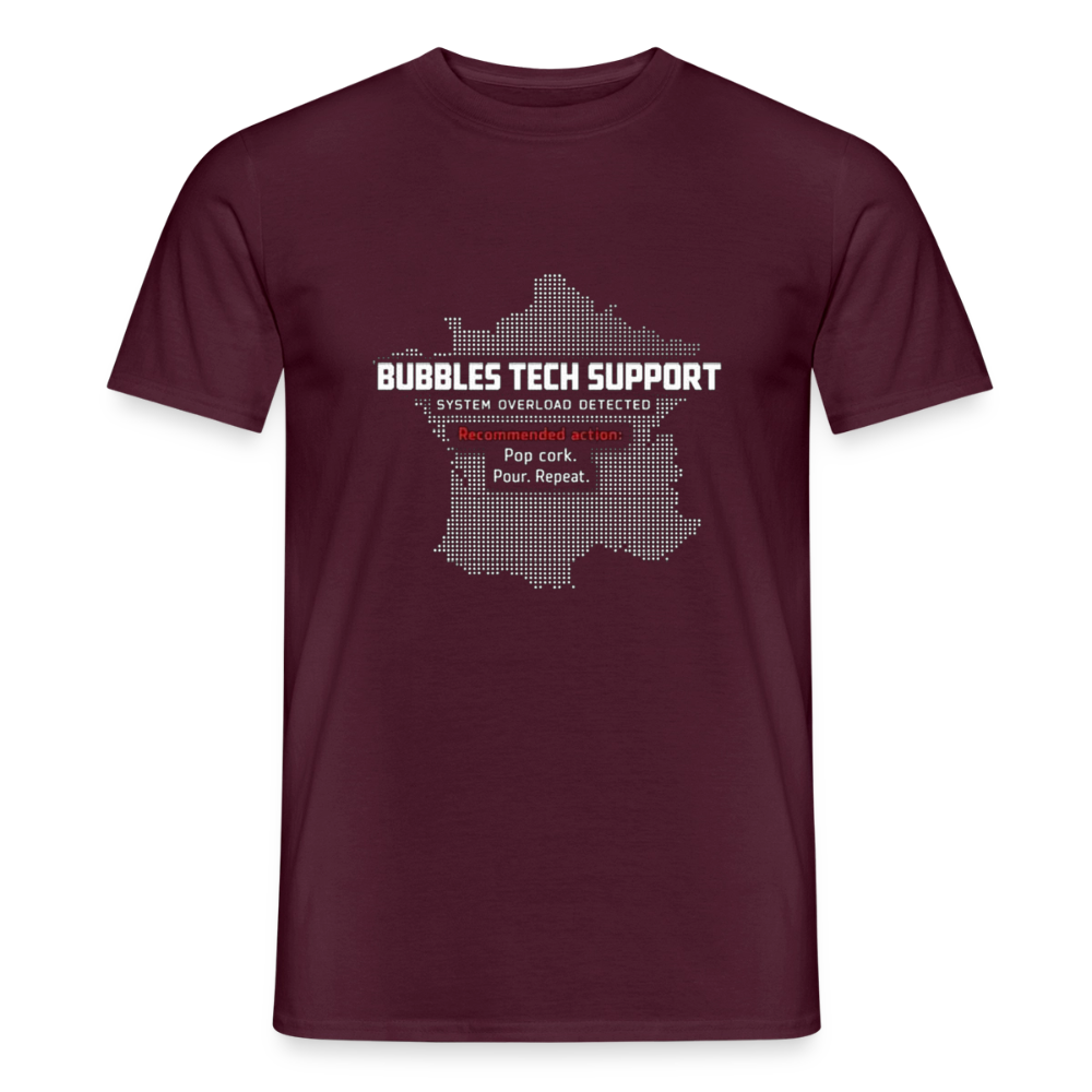 Bubbles Tech Support Herre-T-shirt - teglrød