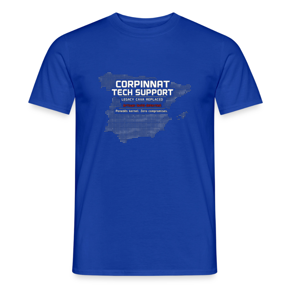 Corpinnat Tech Support Herre-T-shirt - mørkeblå