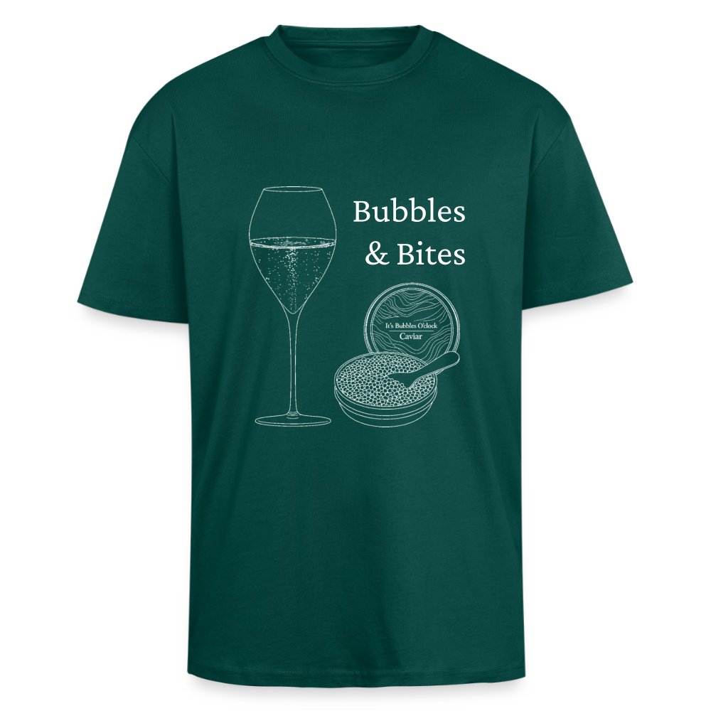 Bubbles&Bites Caviar Unisex oversized heavyweight t-shirt - hunter green