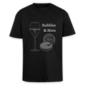 Bubbles&Bites Caviar Unisex oversized heavyweight t-shirt - sort