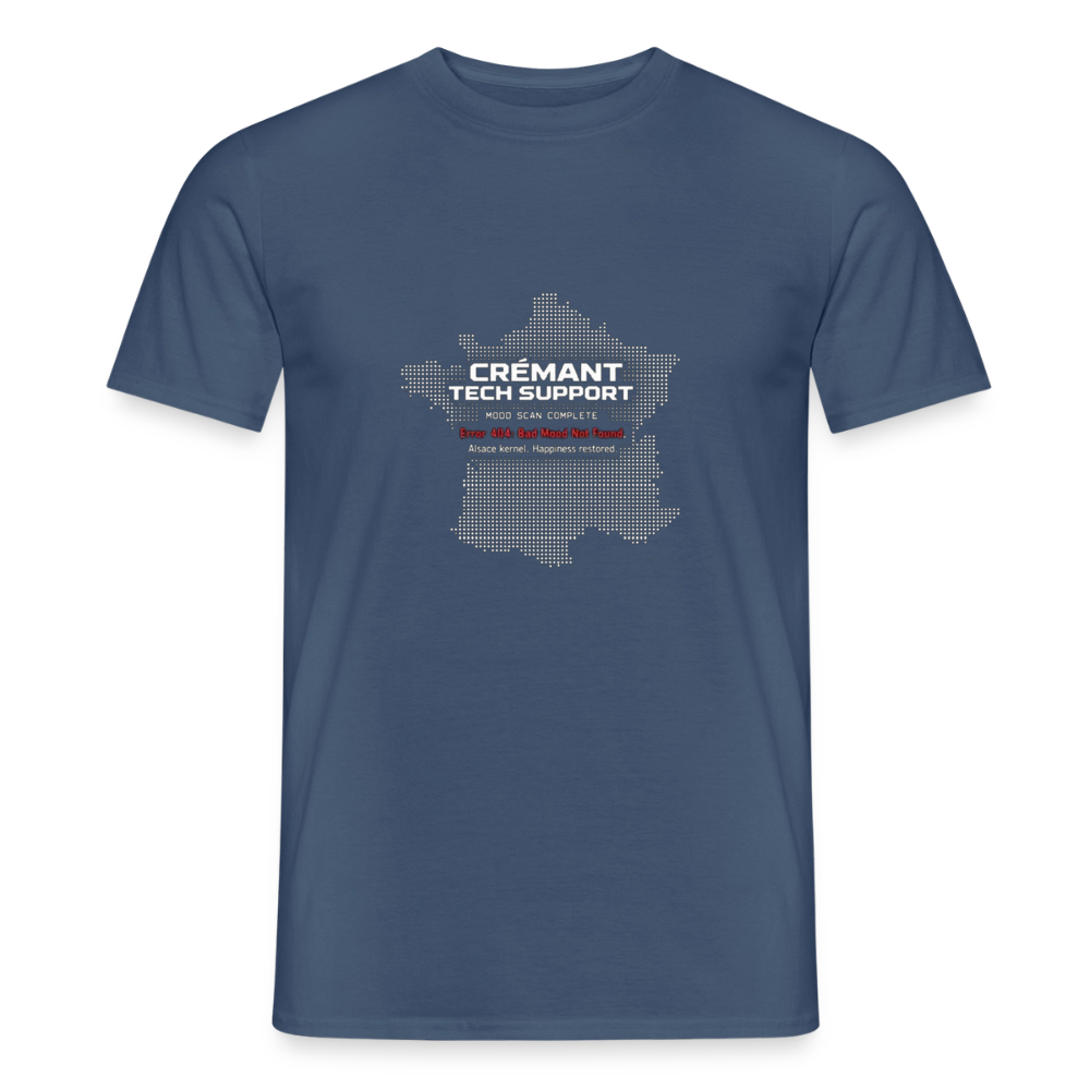 Crémant Tech Support Herre-T-shirt - mørk denimblå
