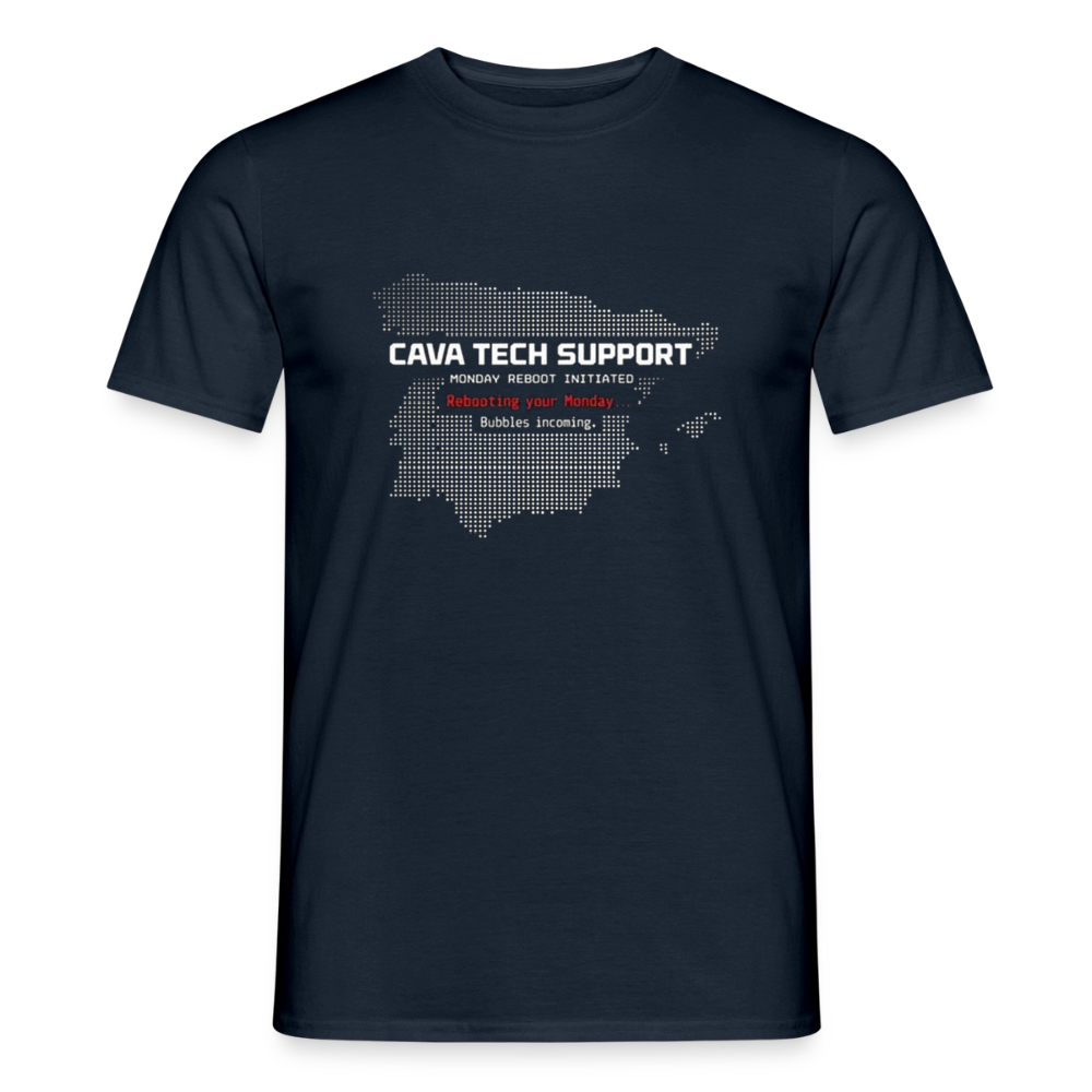 Cava Tech Support Herre-T-shirt - marineblå