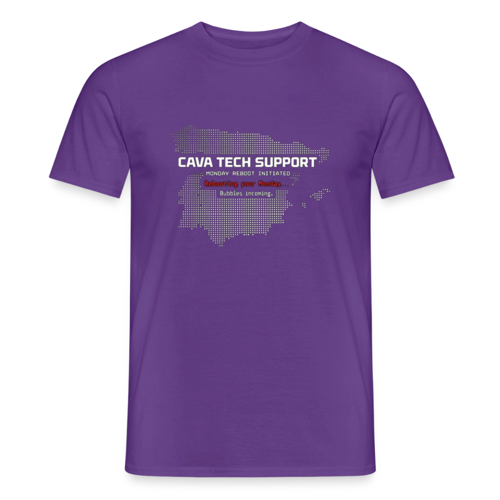 Cava Tech Support Herre-T-shirt - lilla