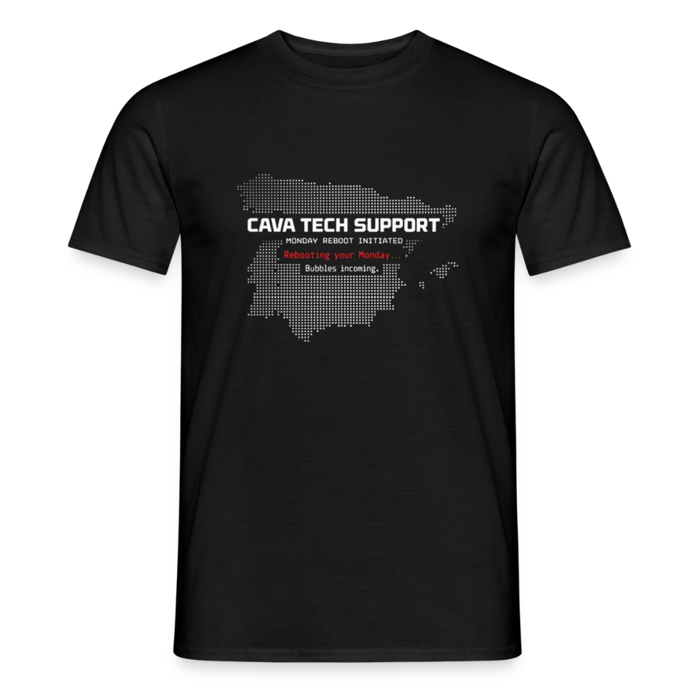 Cava Tech Support Herre-T-shirt - sort