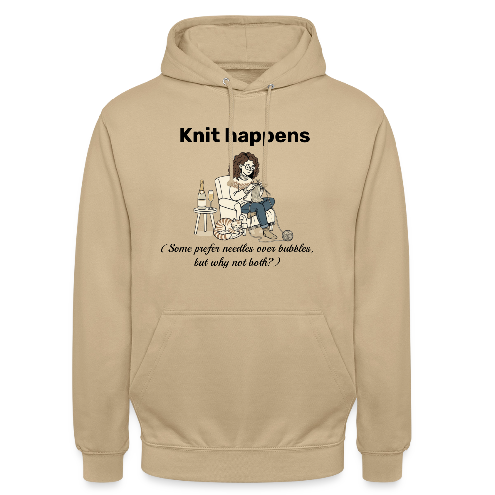 Knit happens Hættetrøje unisex - beige
