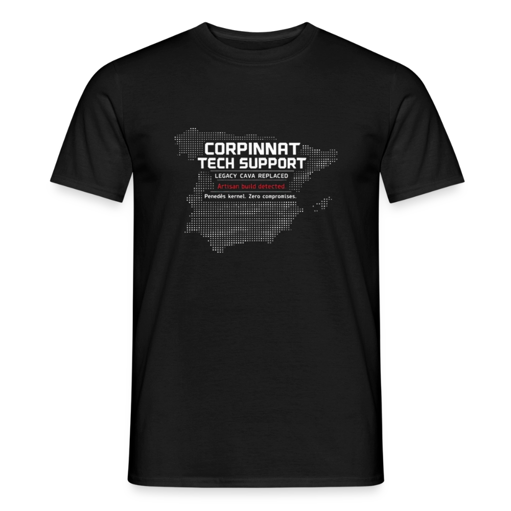 Corpinnat Tech Support Herre-T-shirt - sort