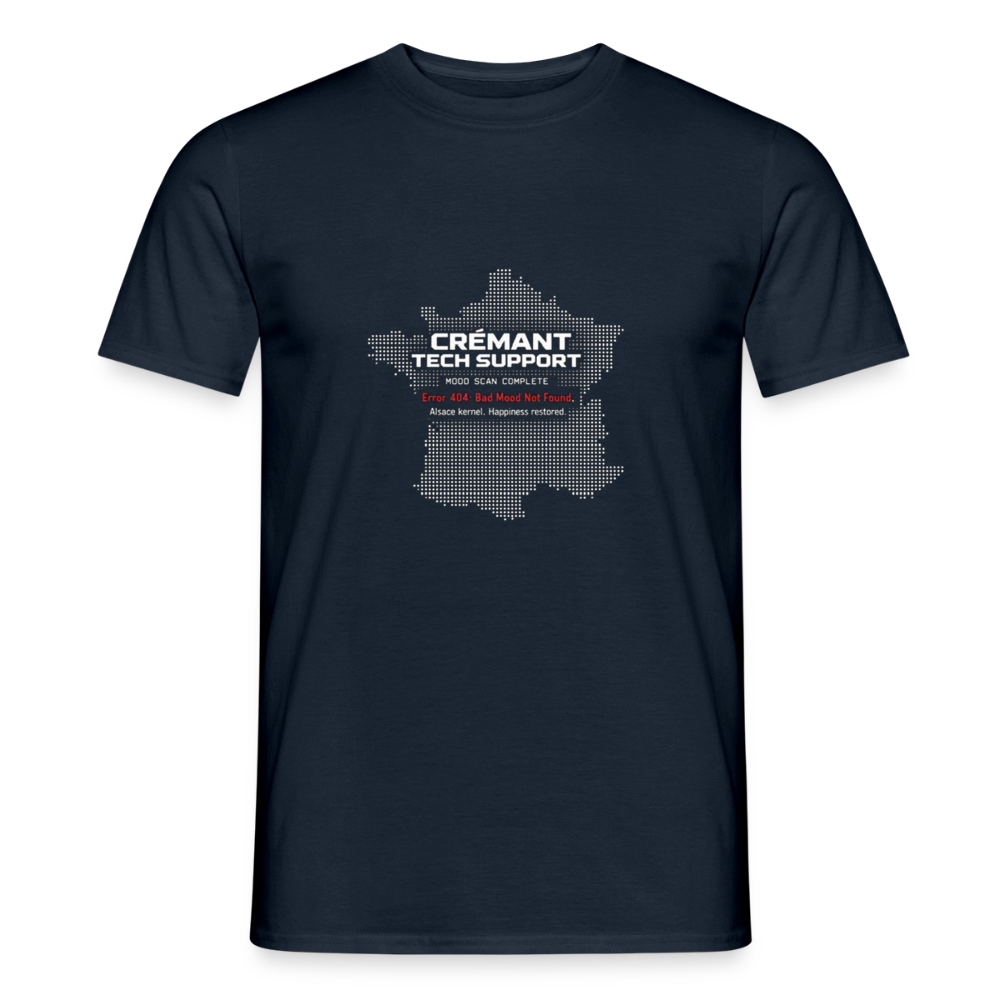 Crémant Tech Support Herre-T-shirt - marineblå