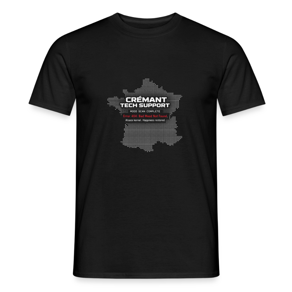Crémant Tech Support Herre-T-shirt - sort