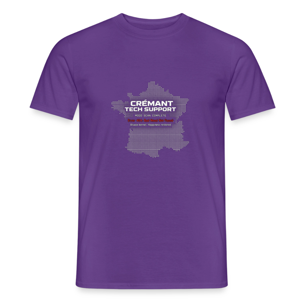 Crémant Tech Support Herre-T-shirt - lilla