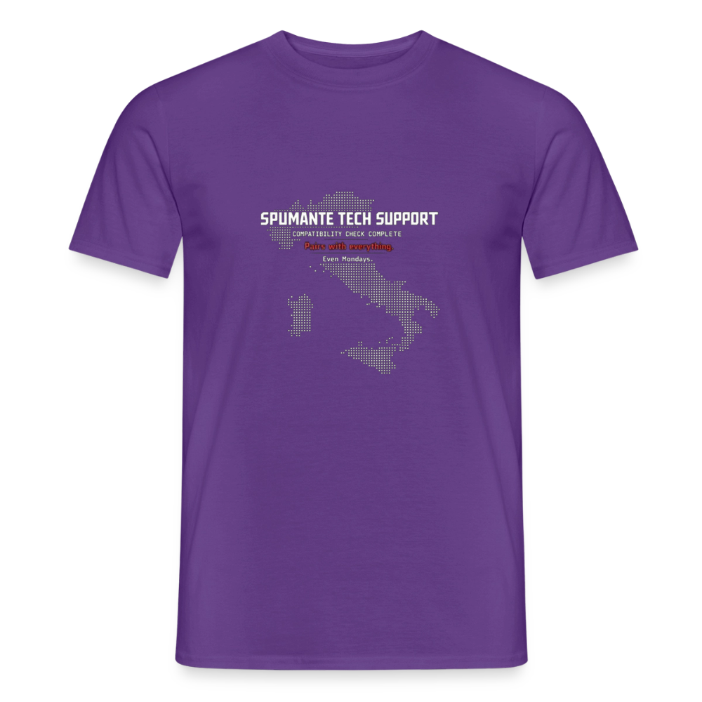 Spumante Tech Support Herre-T-shirt - lilla