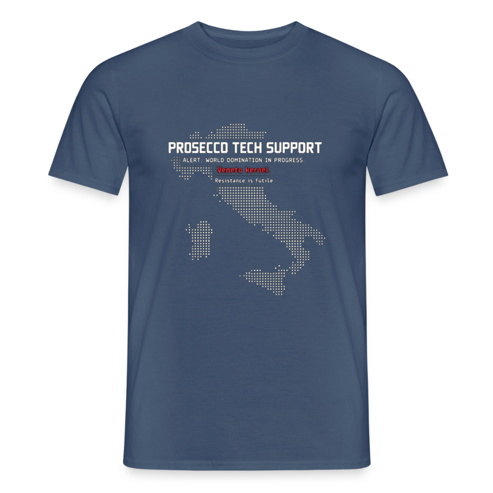 Prosecco Tech Support Herre-T-shirt - mørk denimblå