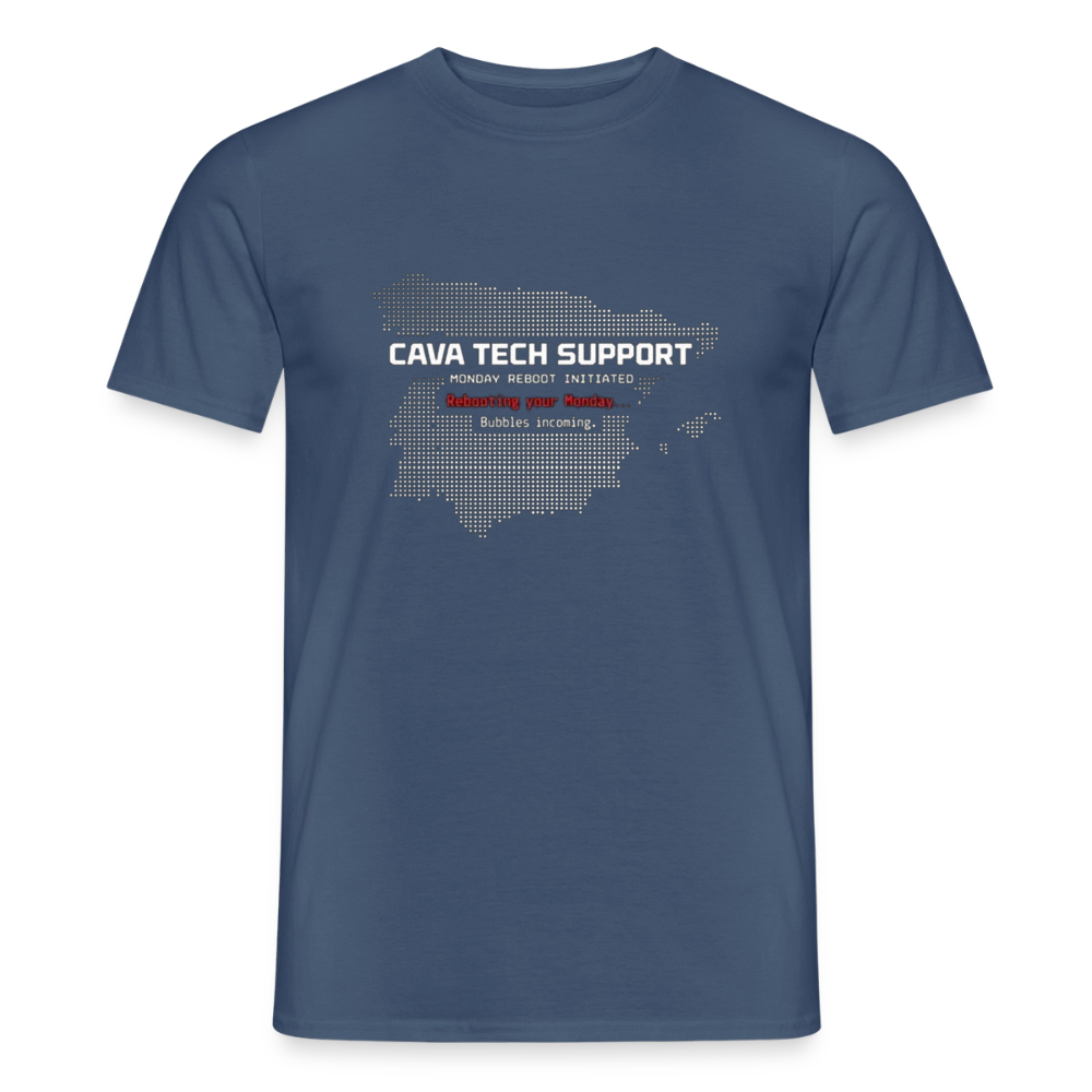 Cava Tech Support Herre-T-shirt - mørk denimblå