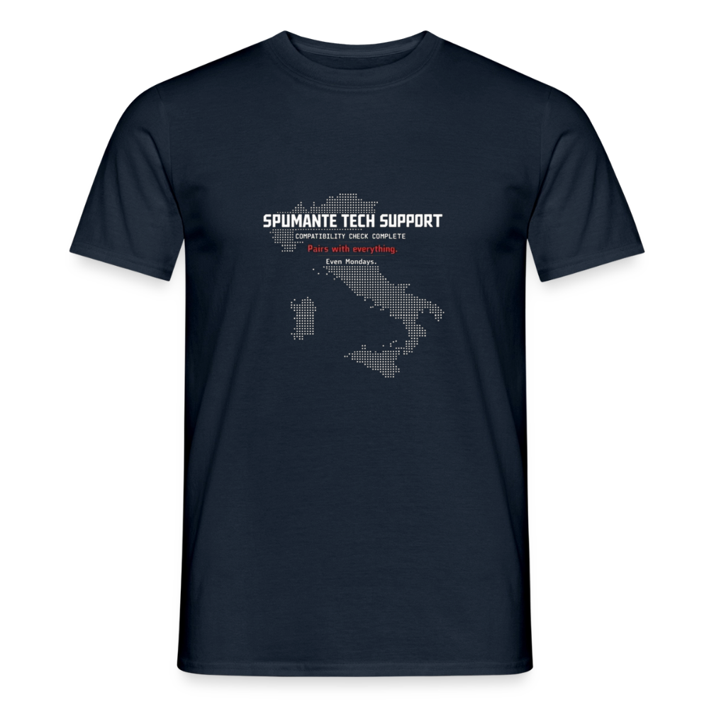 Spumante Tech Support Herre-T-shirt - marineblå