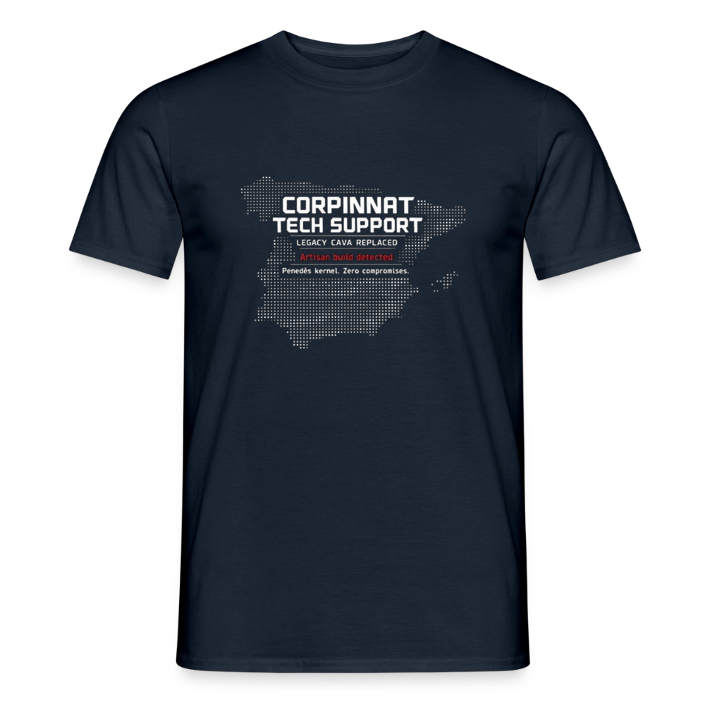 Corpinnat Tech Support Herre-T-shirt - marineblå