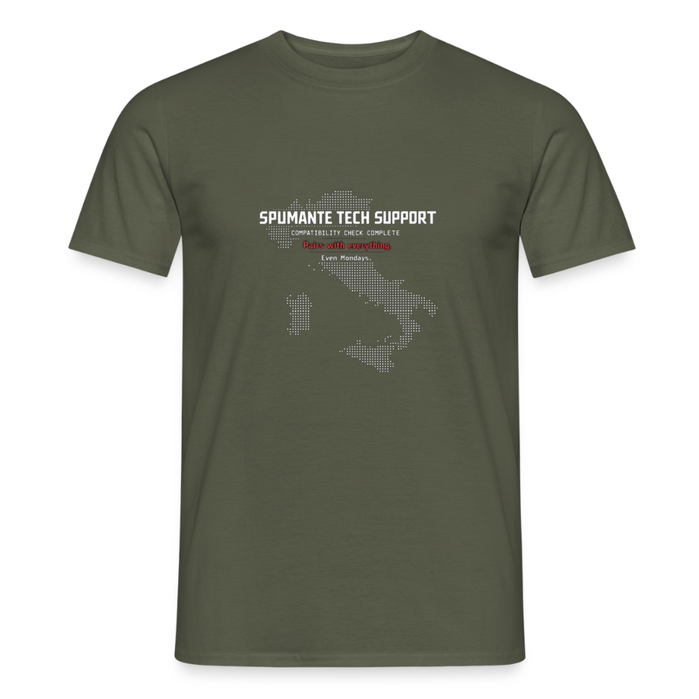 Spumante Tech Support Herre-T-shirt - armygrøn