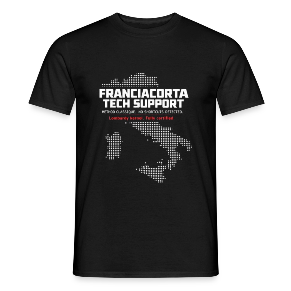 Franciacorta Tech Support Herre-T-shirt - sort