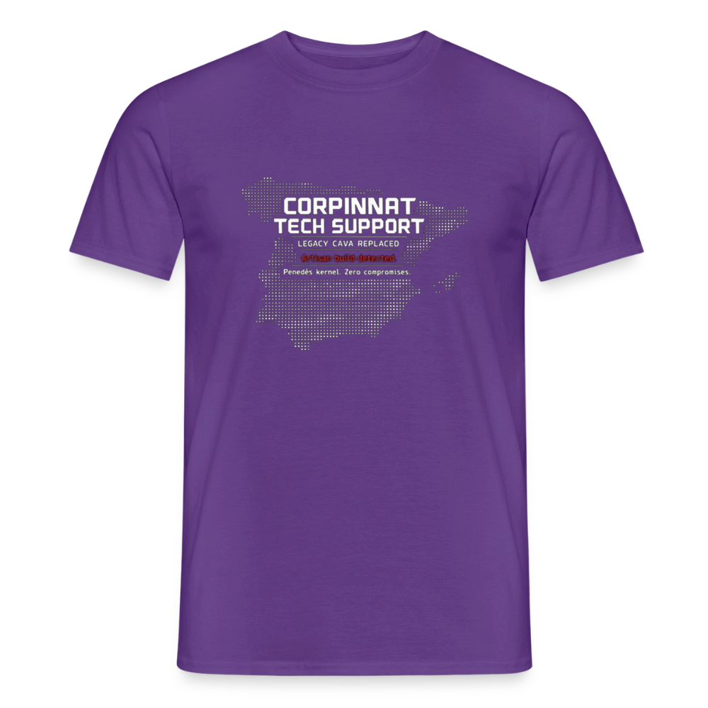 Corpinnat Tech Support Herre-T-shirt - lilla